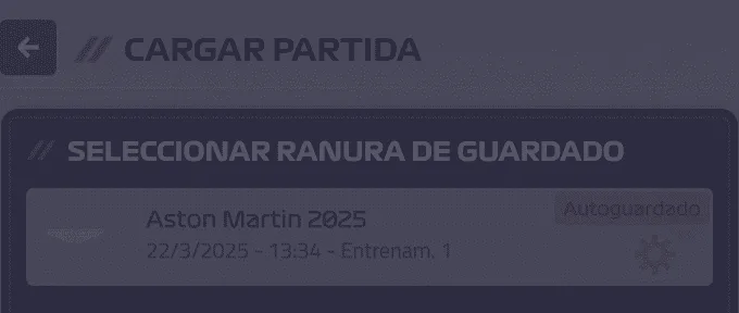 Error de partida guardada modificada en F1 Manager 2024