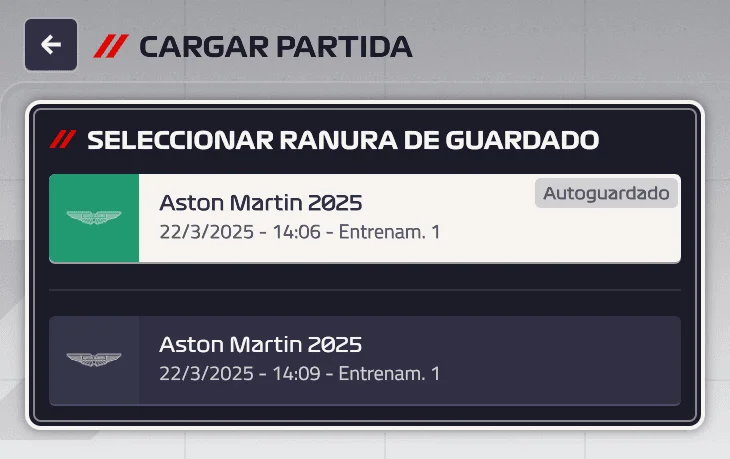 Juego funcionando tras solucionar el error de partida modificada