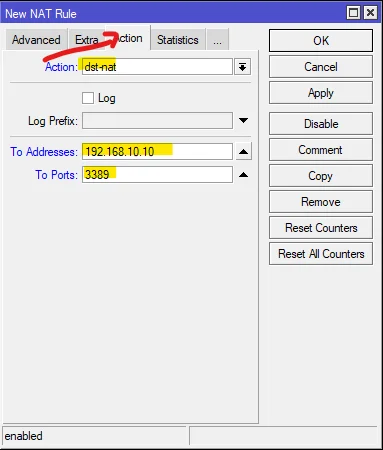 Asignacion de IP manual en la VM de Windows